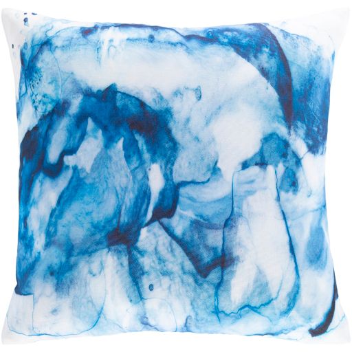 Surya Azora Sky Blue 18" x 18" Toss Pillow with Polyester Insert 3