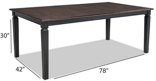 Intercon Glennwood Black and Charcoal Dining Table-2