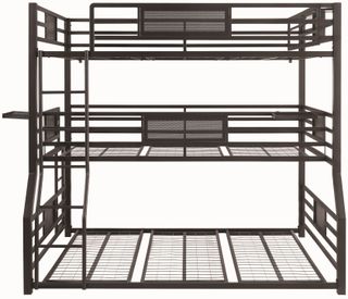 Coaster® Rogen Dark Bronze Triple Full/Twin XL/Queen Bunk Bed 