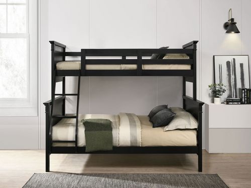 Caleb Twin Over Full Bunk Bed, Twin and Full Mattresses Free!