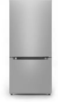 Midea® 30 in. 18.7 Cu. Ft. Stainless Steel Bottom Freezer Refrigerator
