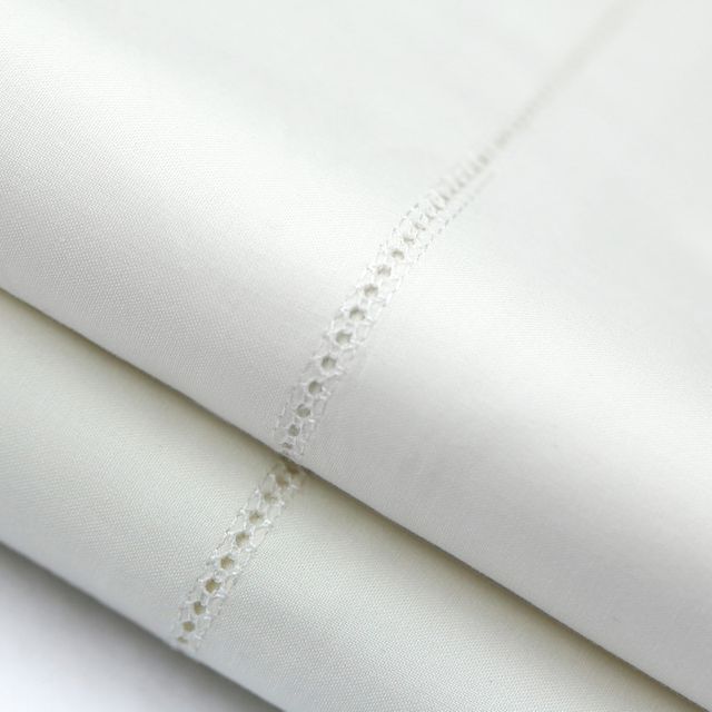 Malouf® Woven™ Italian Artisan Ivory Queen Pillowcase Set 3