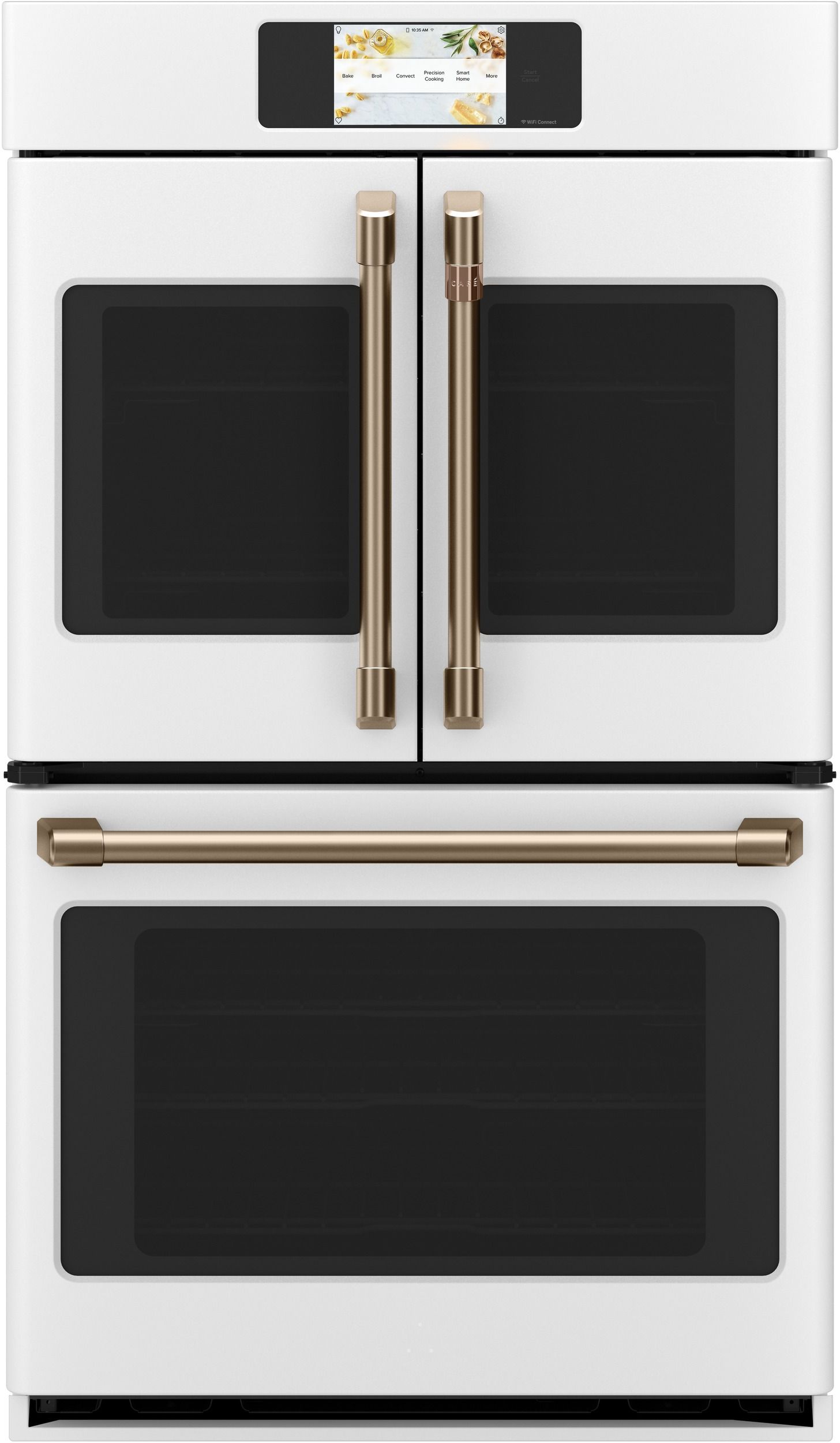 Café™ Professional Series 30" Matte White Smart Built In Convection French Door Double Wall Oven