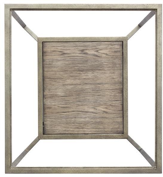 Magnussen® Home Bendishaw Coventry Grey and Zinc Rectangular End Table 5