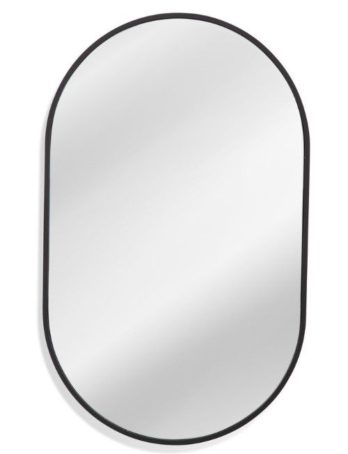 Bassett Mirror Matte Black Wall Mirror