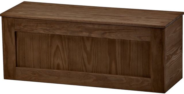 Crate Designs™ Storm Wood Lacquer Top Storage Bench 2