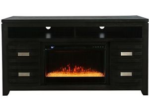 Jofran Home Office Altamonte Electric Fireplace Media Console with Logset