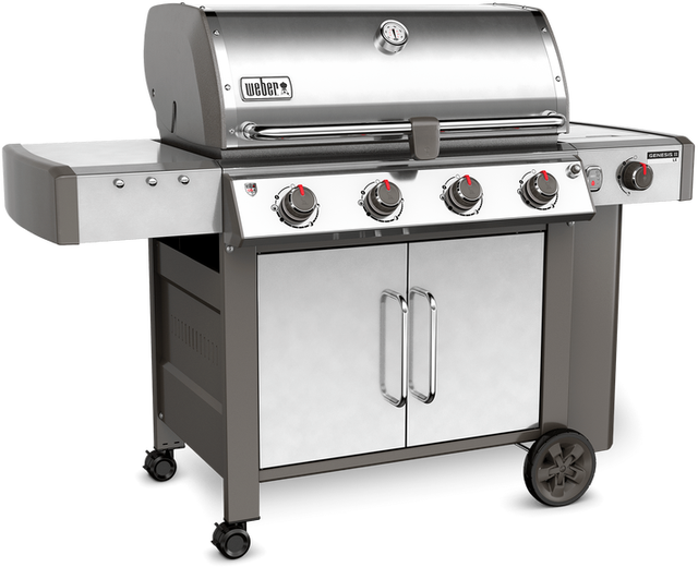Weber® Genesis® II LX S-440 Free Standing Gas Grill-Stainless Steel-2