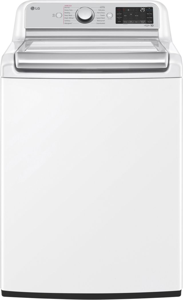 WT7900HWA | DLEX7900WE - LG Mega Capacity 5.5 cu. ft. Top Load Steam Washer and 7.3 cu. ft. Electric Steam Easy Load Dryer-1