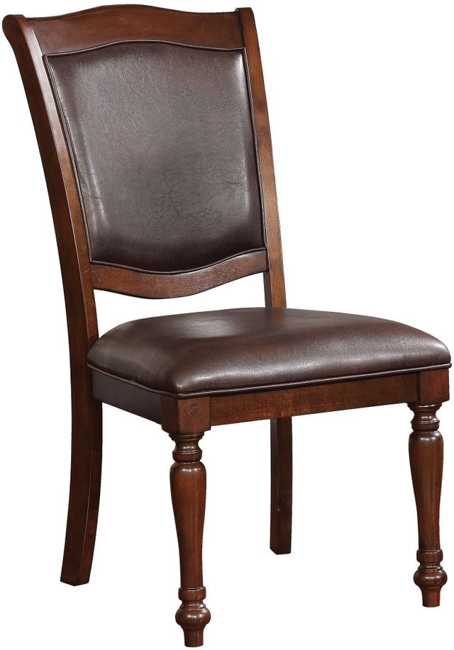 Furniture of America® Sylvana 2-Piece Brown Cherry Side Chair Set