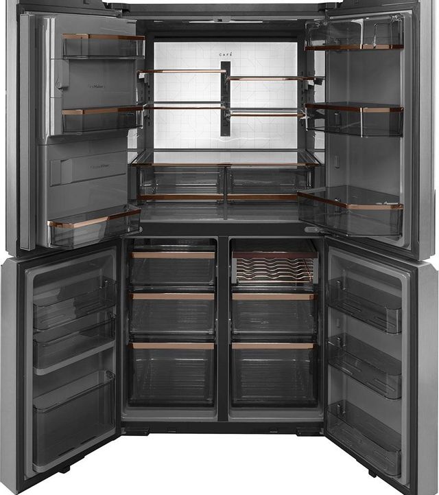 Réfrigérateur à portes françaises de 36 po Café™ de 27,4 pi³ - Verre platine 1