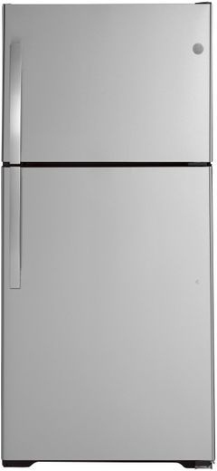 GE® 19.1 Cu. Ft. Stainless Steel Top Freezer Refrigerator-GTS19KSNRSS