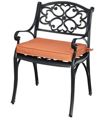 homestyles® Sanibel Set of 2 Black Outdoor Chairs with Cushions