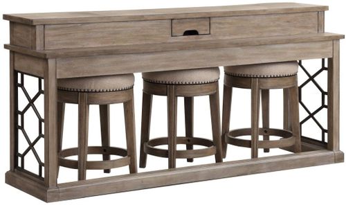 Parker House® Sundance Sandstone Console Table and 3 Stools