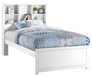 Hillsdale Furniture Caspian White Twin Bookcase Bed
