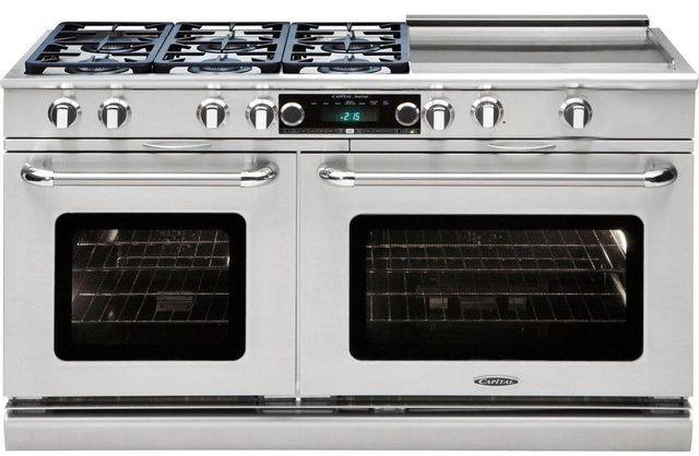 Capital Connoisseurian 60" Stainless Steel Free Standing Dual Fuel Range