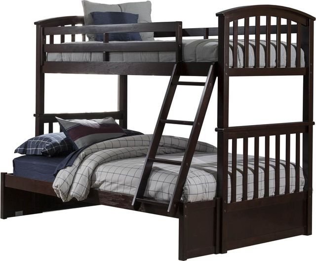 Hillsdale Furniture Schoolhouse Sidney Chocolate Twin/Full Bunk Bed-0