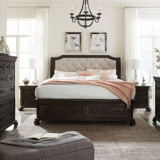 Magnussen Home® Bellamy King Sleigh Storage Bed-3