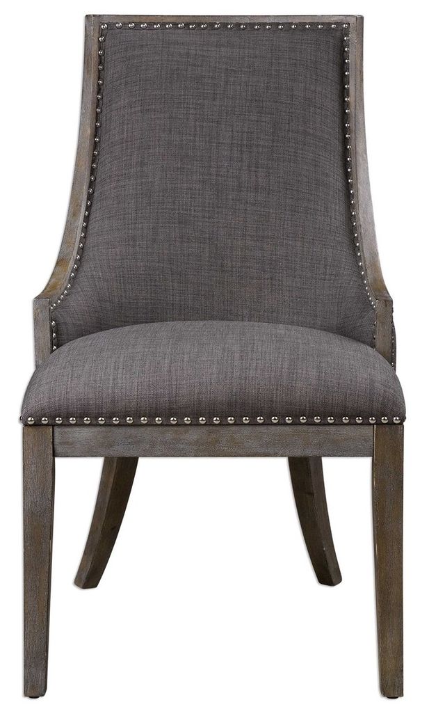Uttermost® Aidrian Gray Accent Chair-0