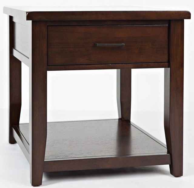 Jofran Inc. Twin Cities Acacia Solid Brown End Table