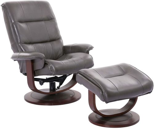 Parker House® Knight Ice Manual Reclining Swivel Chair and Ottoman