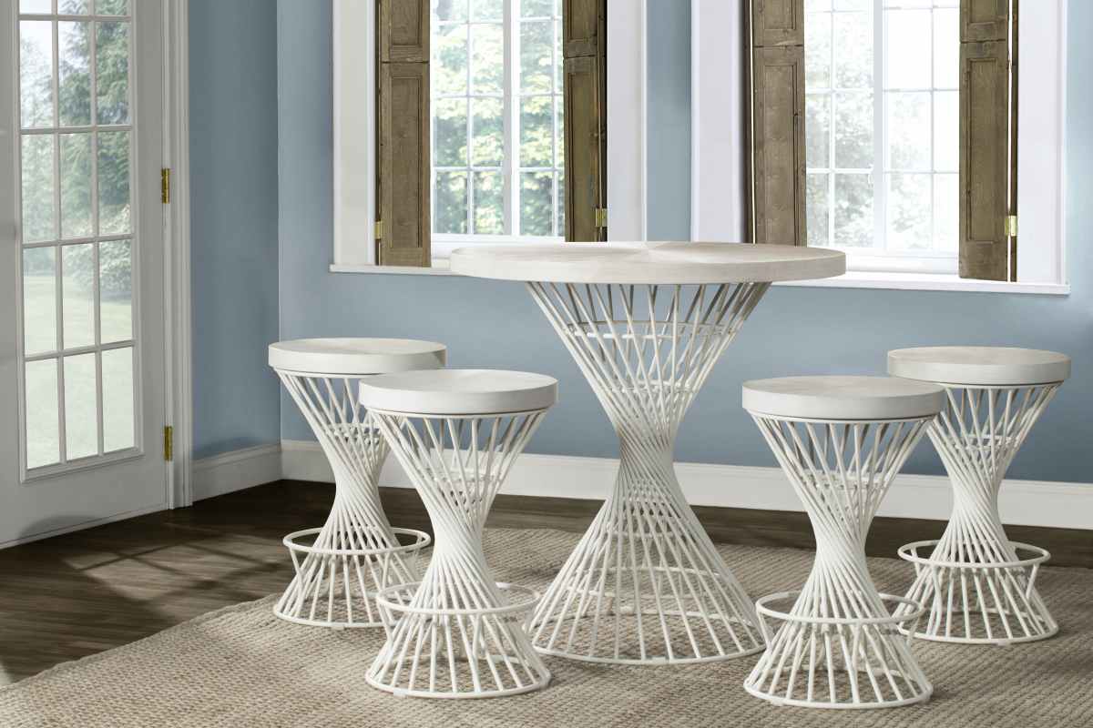 hillsdale kanister 5 piece round dining