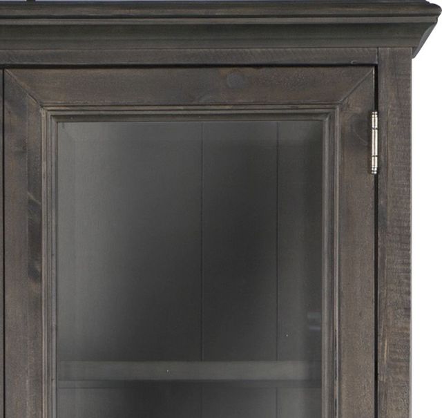Magnussen Home® Sutton Place Weathered Charcoal Door Bookcase-3