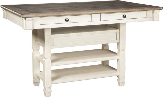 Signature Design by Ashley® Bolanburg Two-tone Rectangular Counter Height Dining Table 4