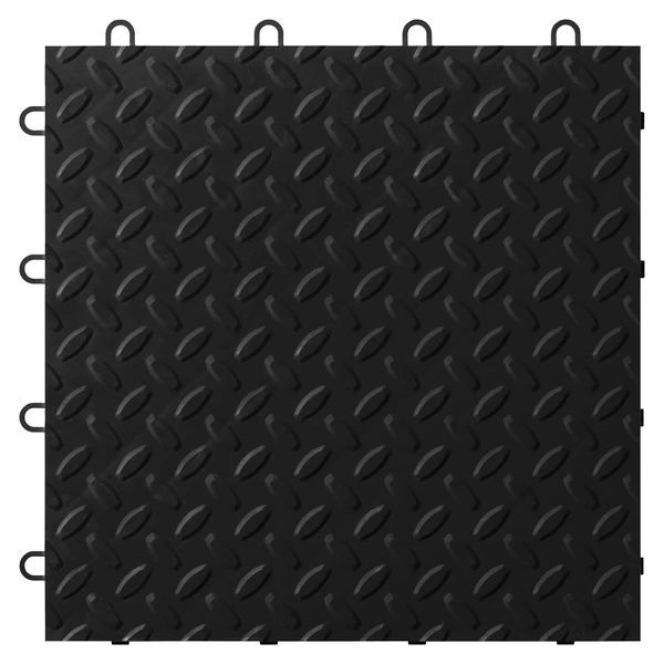 Gladiator® 24 Pack Black Tile Flooring 