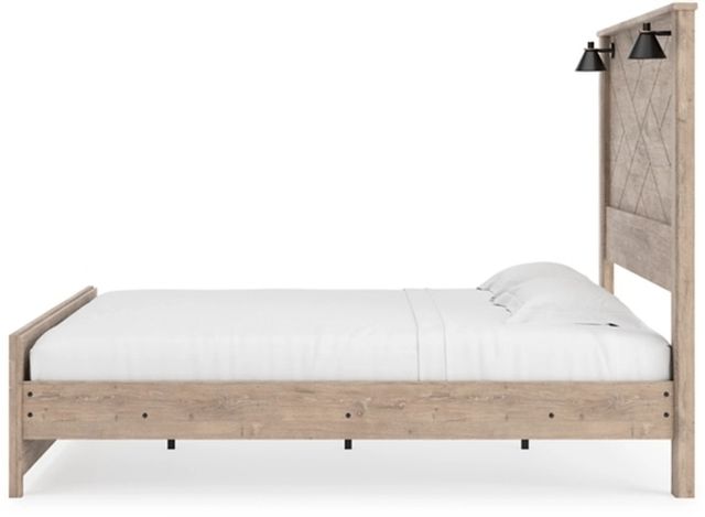 Très grand lit à panneaux Senniberg de Signature Design by Ashley® - Brun Clair 6