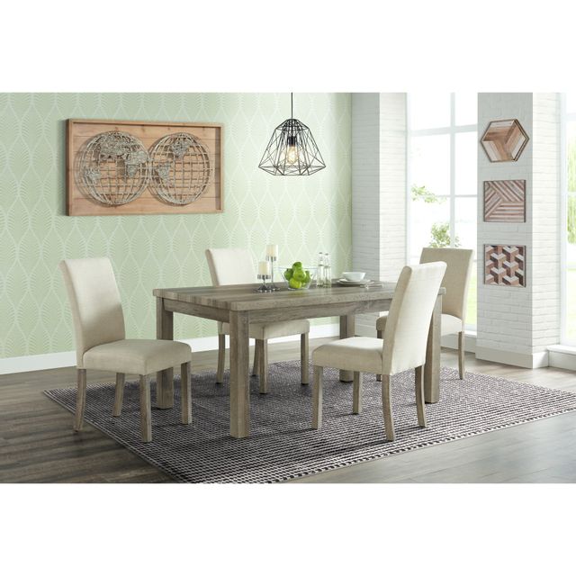 Elements International Oak Lawn Oak Dining Table | Bob Mills Furniture