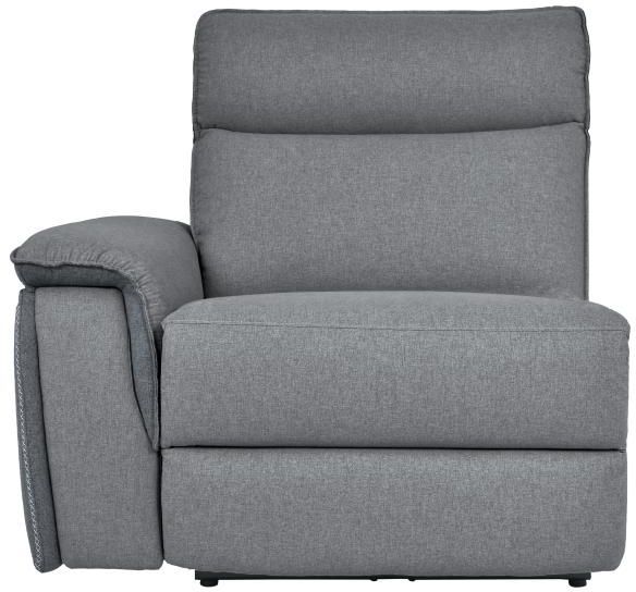 Homelegance Maroni Taupe Gray Fabric Power Left Side Reclining Chair with Power Headrest