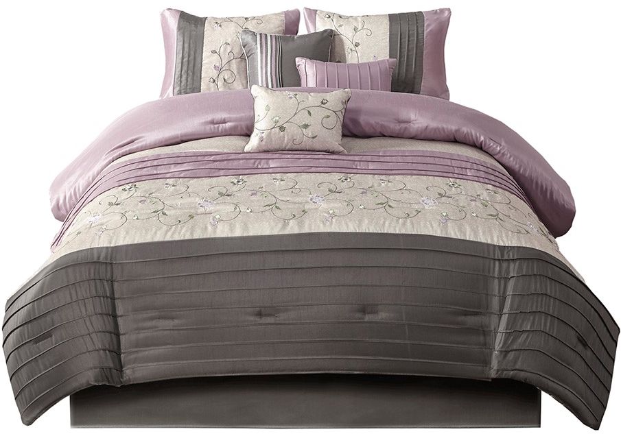 purple california king bed sets