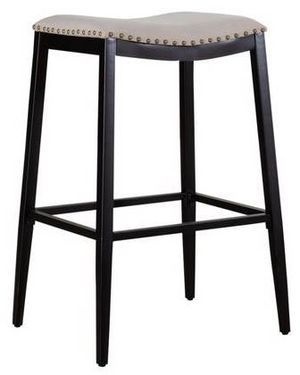Liberty Furniture Vintage Series Black Backless Upholstered Bar Stool - Set of 2