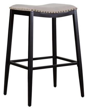Liberty Vintage Series Antique White Backless Barstool 0