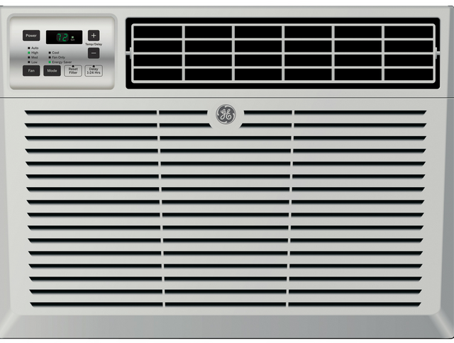 GE Window Mount Air Conditioner-Light Cool Gray 0