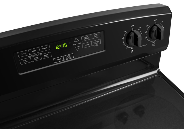 Amana® 30" Black on Stainless Free Standing Electric Range 14