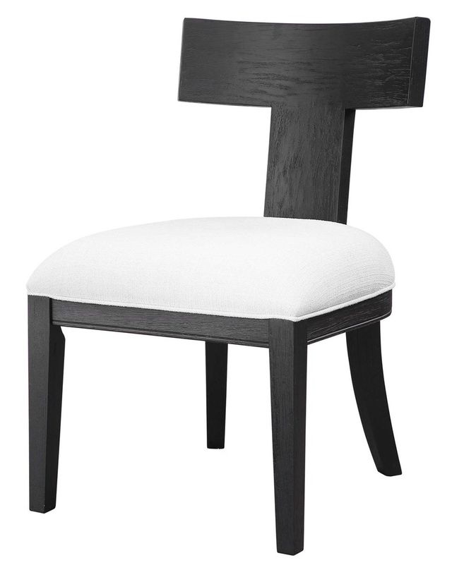Uttermost® Idris Charcoal Black Armless Chair-2