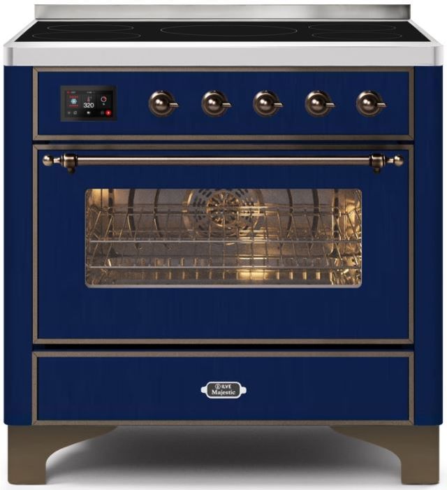 Ilve® Majestic Ii Series 36 Blue Free Standing Induction Range Appliance Leaders 0117