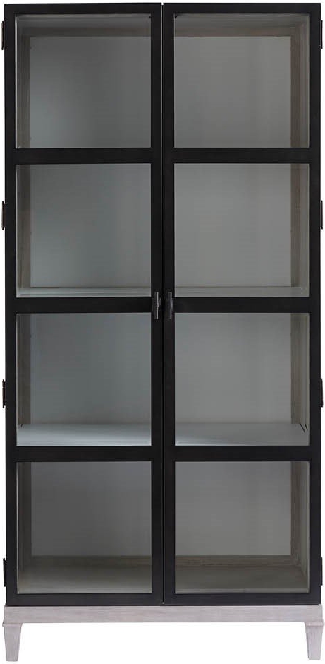 Universal Explore Home™ Flannel/Matte Black Simon Display Cabinet