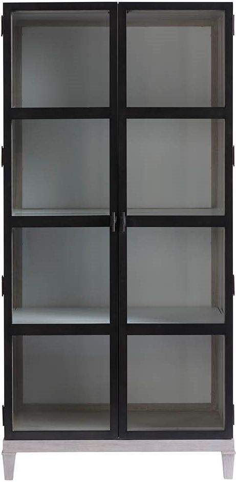 Universal Explore Home™ Flannel/Matte Black Simon Display Cabinet-0