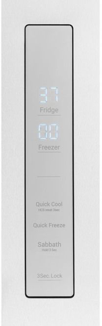 Haier 16.4 Cu. Ft. Fingerprint Resistant Stainless Steel Counter Depth Bottom Freezer Refrigerator  6