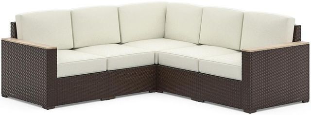 homestyles® Palm Springs Brown Outdoor 5 Seat Sectional-0