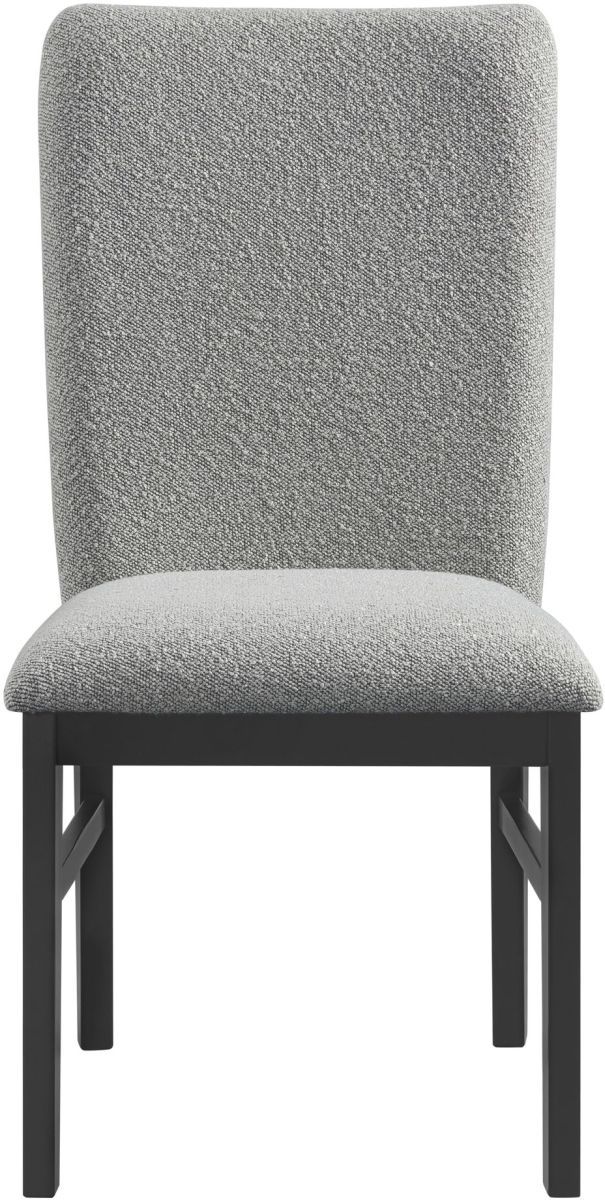 Elements International Portland Black/Grey Dining Side Chair | Bob ...