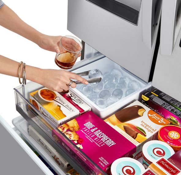Réfrigérateur à portes françaises à profondeur de comptoir de 36 po LG® de 23,5 pi³ - Acier inoxydable résistant aux traces de doigts 43