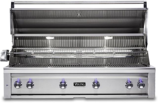 Viking® 5 Series 54" Stainless Steel Built In Liquid Propane Gas Grill 1