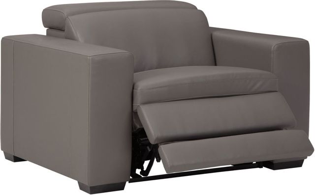 Signature Design by Ashley® Texline Gray Power Recliner with Adjustable Headrest 2