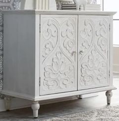 Liberty Furniture French Quarter Chalky White Accent Cabinet