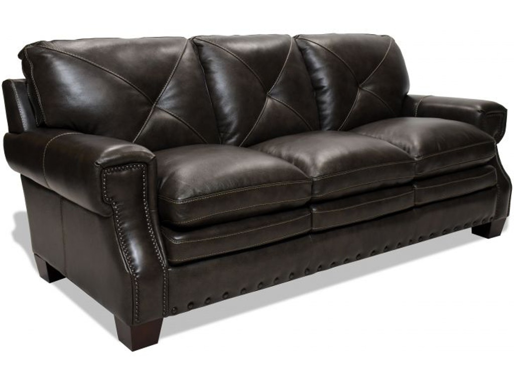 Bobs shop leather couch