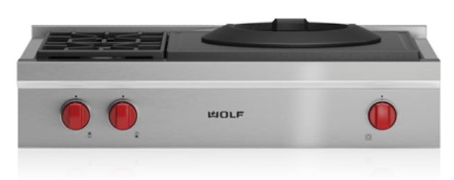 Wolf® 36" Liquid Propane Stainless Steel Rangetop